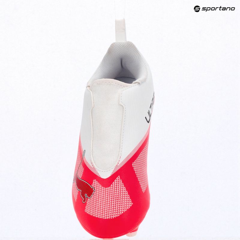 Buty piłkarskie dziecięce Puma Ultra 7 Play LL FG/AG Jr Ultra Red/Puma Black/Puma White 15