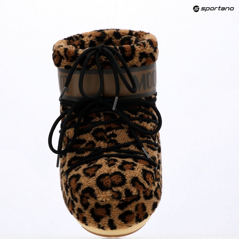 Śniegowce damskie Moon Boot Icon Low Fleece Leopard cognac/cocoa 11