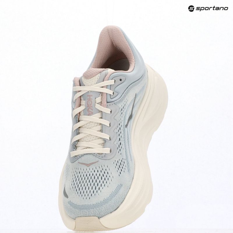 Buty do biegania damskie HOKA Bondi 9 GLM alabaster/mineral blue 15