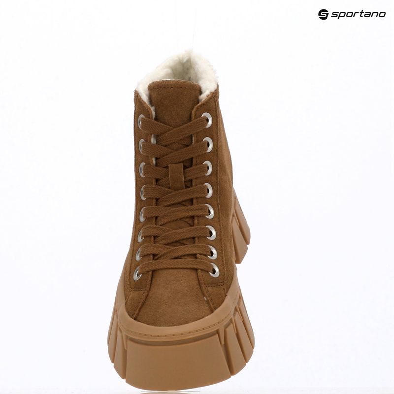 Buty damskie Tommy Jeans Platform Sneaker MC WL dark camel 9