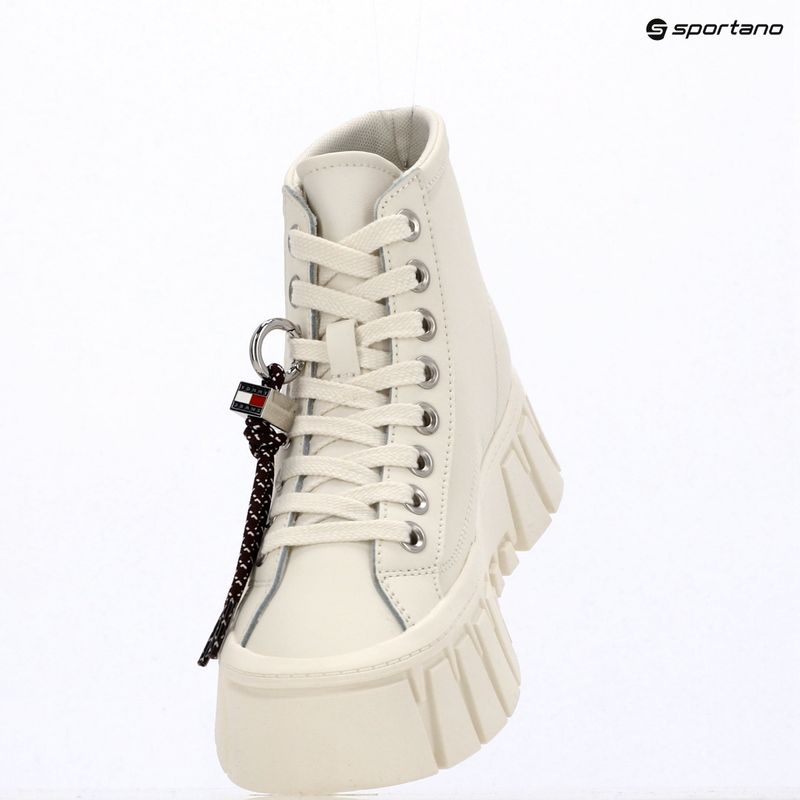 Buty damskie Tommy Jeans Platform Sneaker Leather MC ecru 9