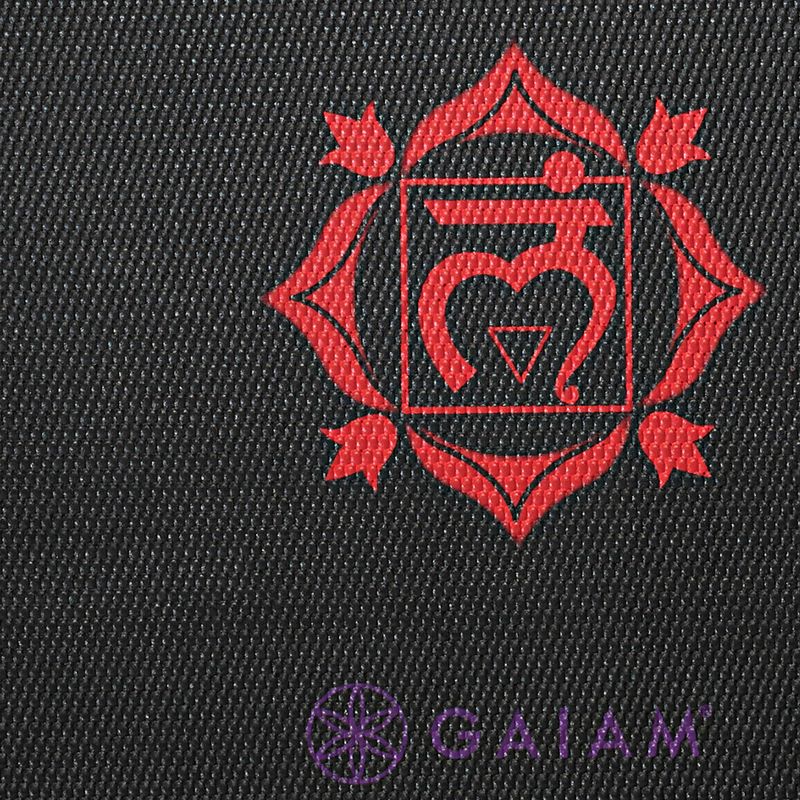 Mata do jogi Gaiam Premium Black Chakra 6 mm black chakra 5