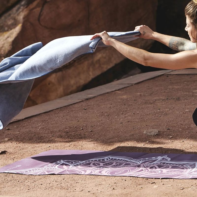 Mata do jogi Gaiam Foldable Cranberry Point burgundy 6