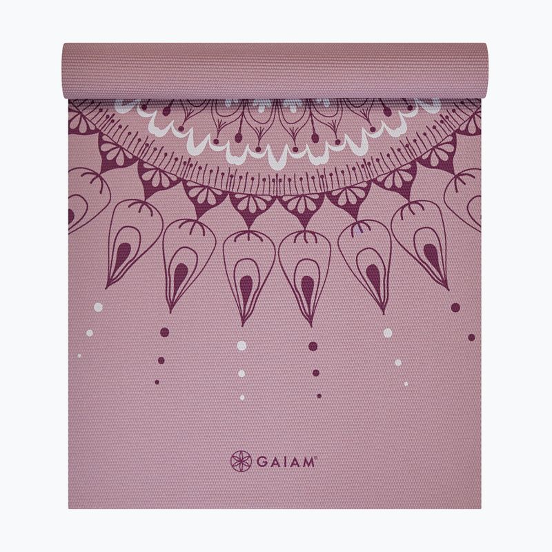 Mata do jogi Gaiam Here & Now Dusty Rose 4 mm dusty rose 3