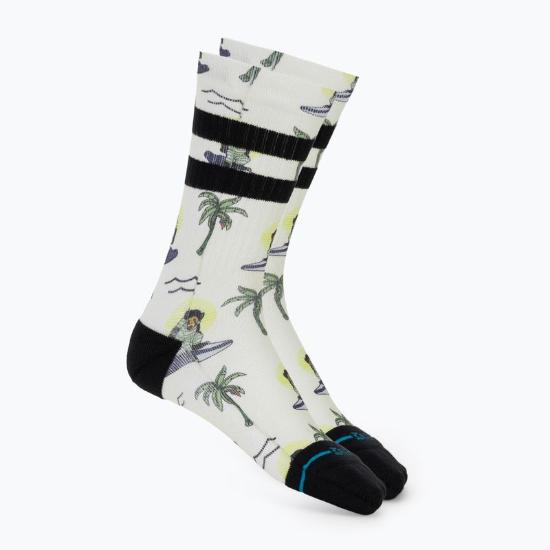 Skarpety Stance Surfin Monkey Crew white
