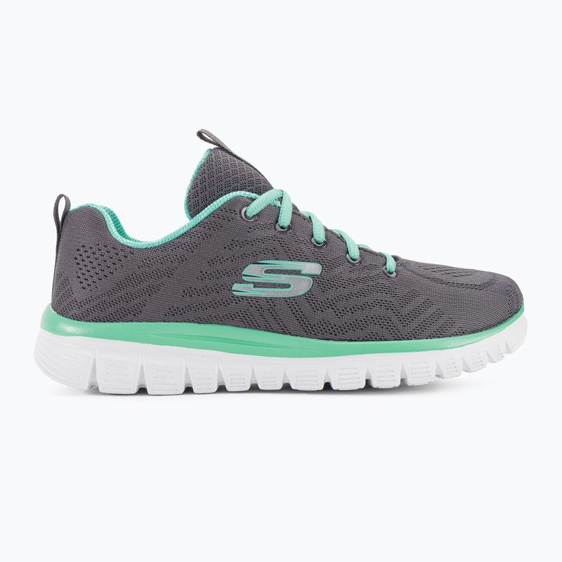 Buty damskie SKECHERS Graceful Get Connected charcoal/gray 2