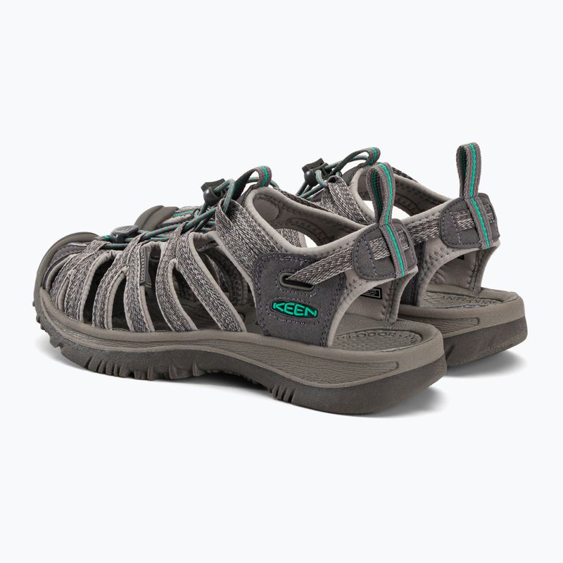 Sandały damskie KEEN Whisper medium grey/ peacock green 3