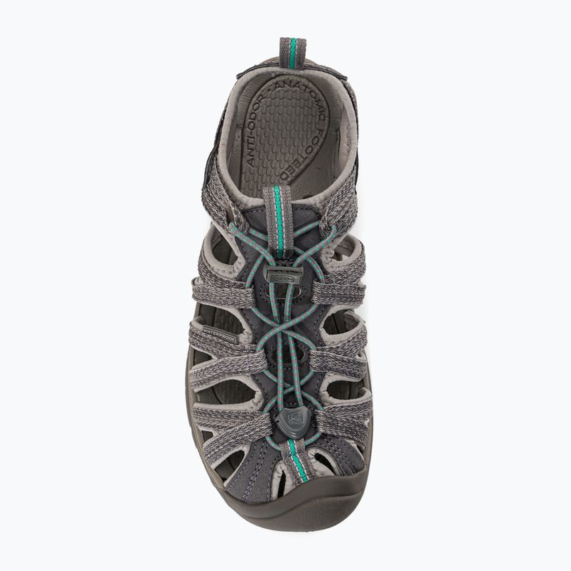 Sandały damskie KEEN Whisper medium grey/ peacock green 6