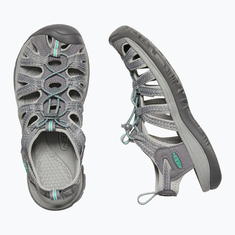 Sandały damskie KEEN Whisper medium grey/ peacock green 12