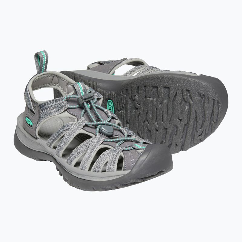 Sandały damskie KEEN Whisper medium grey/ peacock green 13