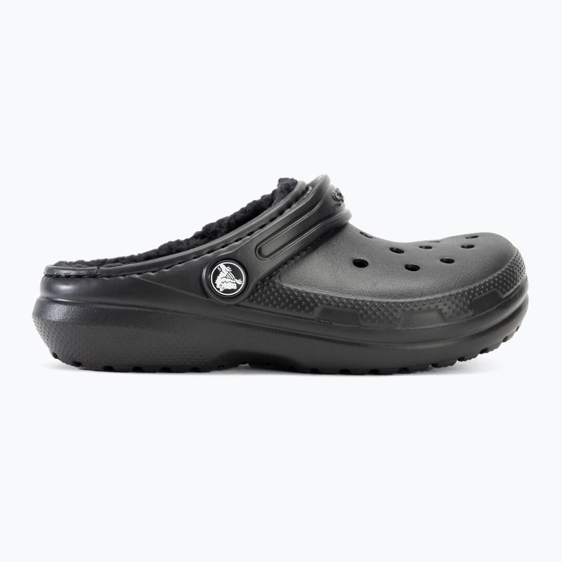 Klapki dziecięce Crocs Classic Lined Clog Kids black/black 3