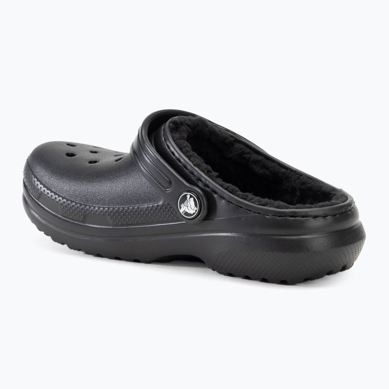 Klapki dziecięce Crocs Classic Lined Clog Kids black/black 4
