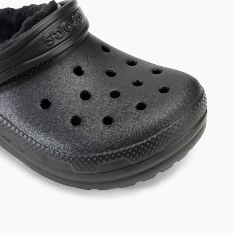 Klapki dziecięce Crocs Classic Lined Clog Kids black/black 8