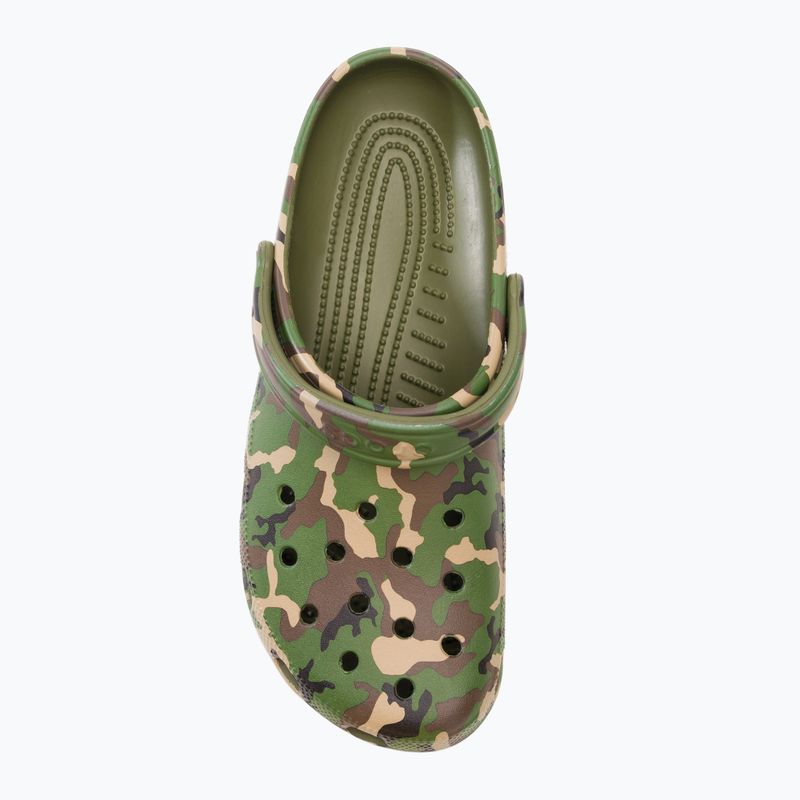 Klapki Crocs Classic Printed Camo Clog army green/multi 7