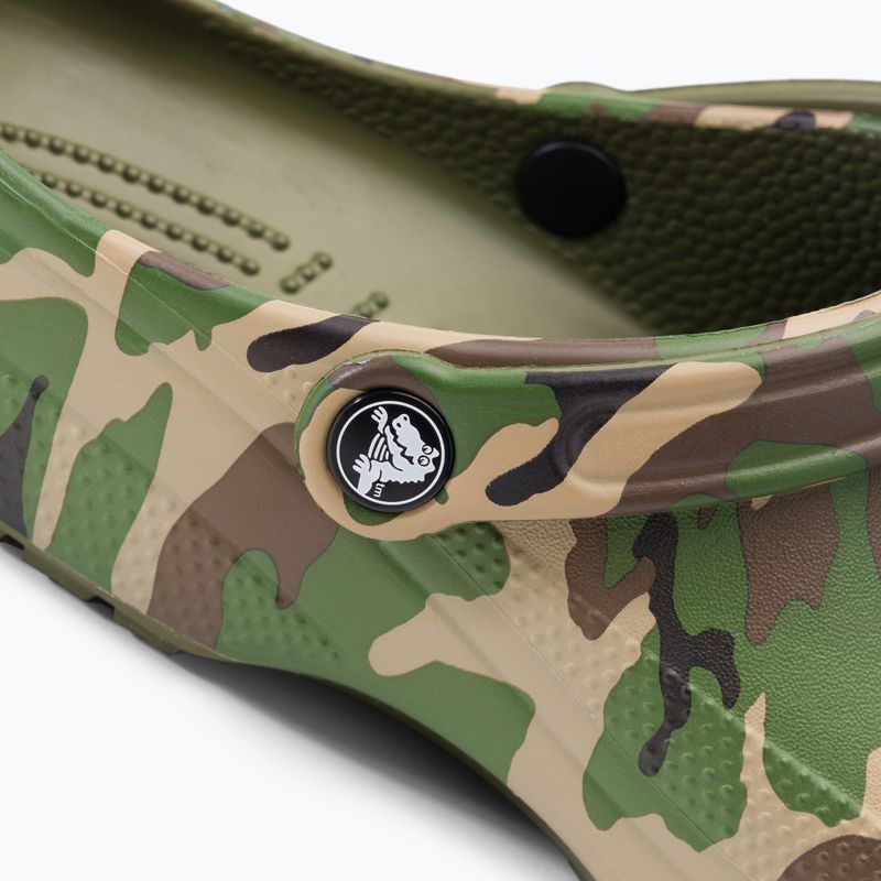 Klapki Crocs Classic Printed Camo Clog army green/multi 9