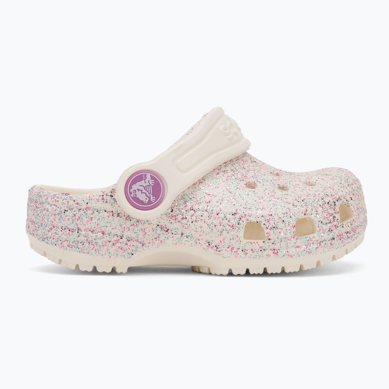 Klapki dziecięce Crocs Classic Glitter Clog Toddler oyster 3