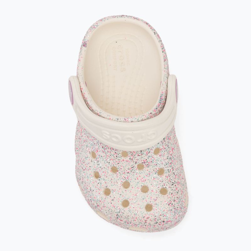 Klapki dziecięce Crocs Classic Glitter Clog Toddler oyster 6