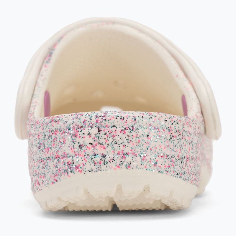 Klapki dziecięce Crocs Classic Glitter Clog Toddler oyster 7