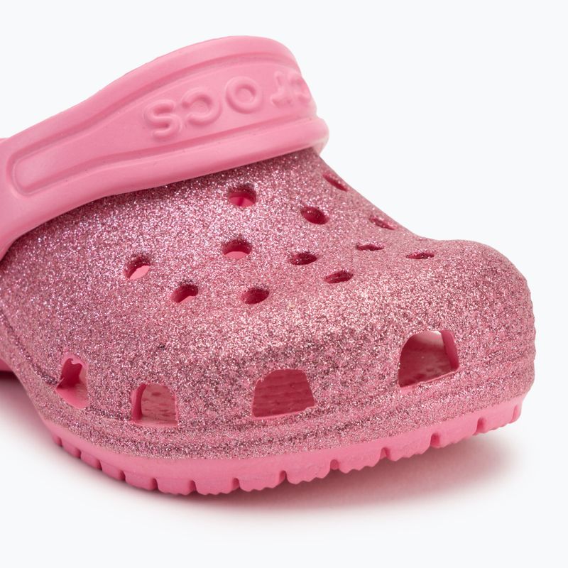Klapki dziecięce Crocs Classic Glitter Clog Toddler pink lrmonade 8