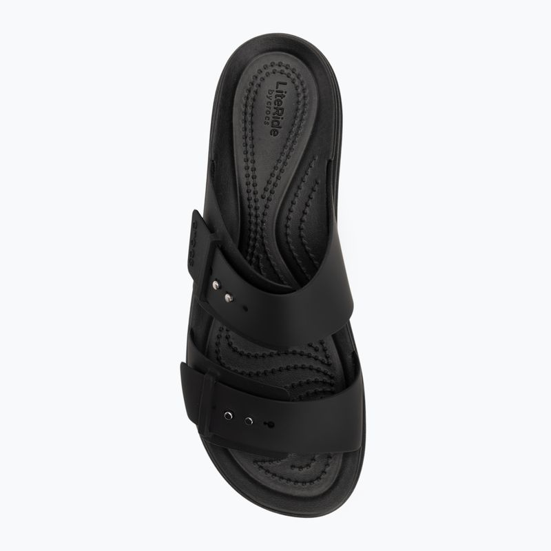 Klapki damskie Crocs Brooklyn Low Wedge black 5