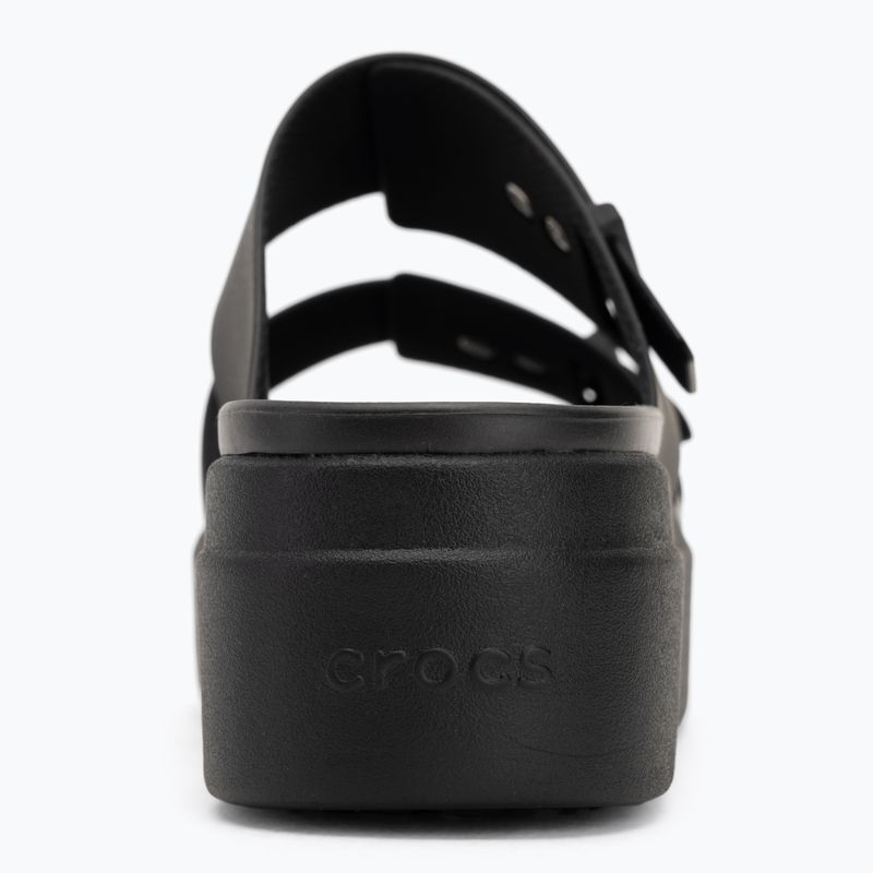 Klapki damskie Crocs Brooklyn Low Wedge black 6