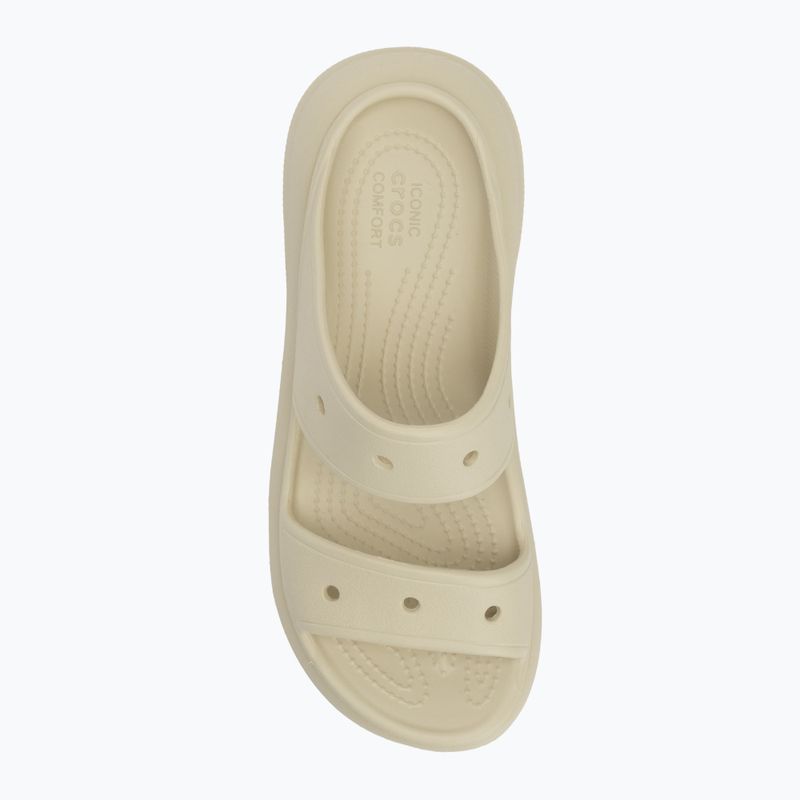Klapki damskie Crocs Classic Crush Sandal bone 5