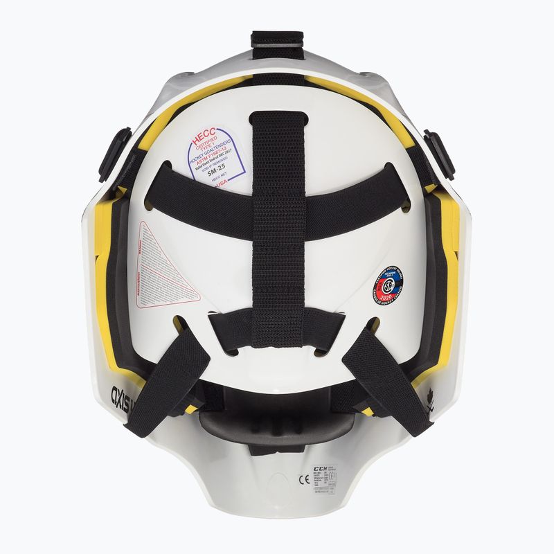 Maska bramkarska dziecięca CCM Axis white 4