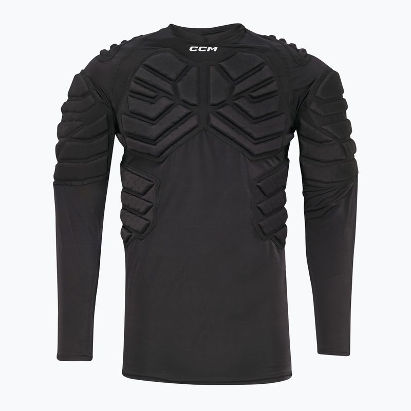 Longsleeve hokejowy bramkarski z ochraniaczami męski CCM Ribano SR black