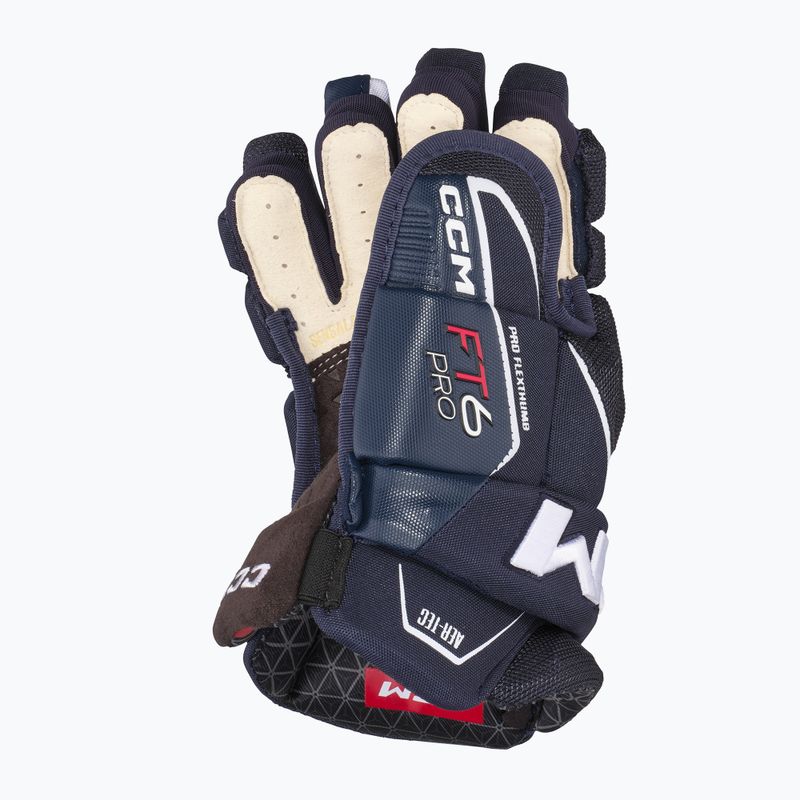 Rękawice hokejowe CCM JetSpeed FT6 Pro SR navy/white 4