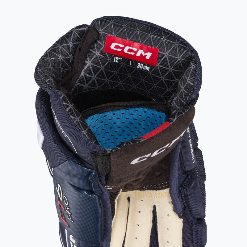 Rękawice hokejowe CCM JetSpeed FT6 Pro SR navy/white 5