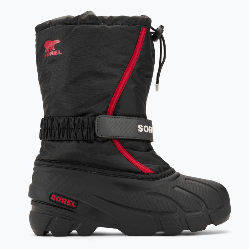 Śniegowce juniorskie Sorel Flurry Dtv black/bright red 2