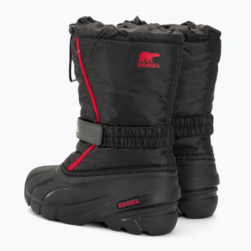 Śniegowce juniorskie Sorel Flurry Dtv black/bright red 3