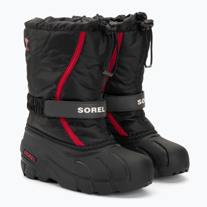Śniegowce juniorskie Sorel Flurry Dtv black/bright red 4