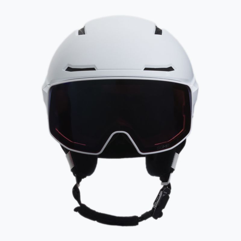 Kask narciarski Salomon Driver Prime Sigma Plus white/silver pink/sky blue 2