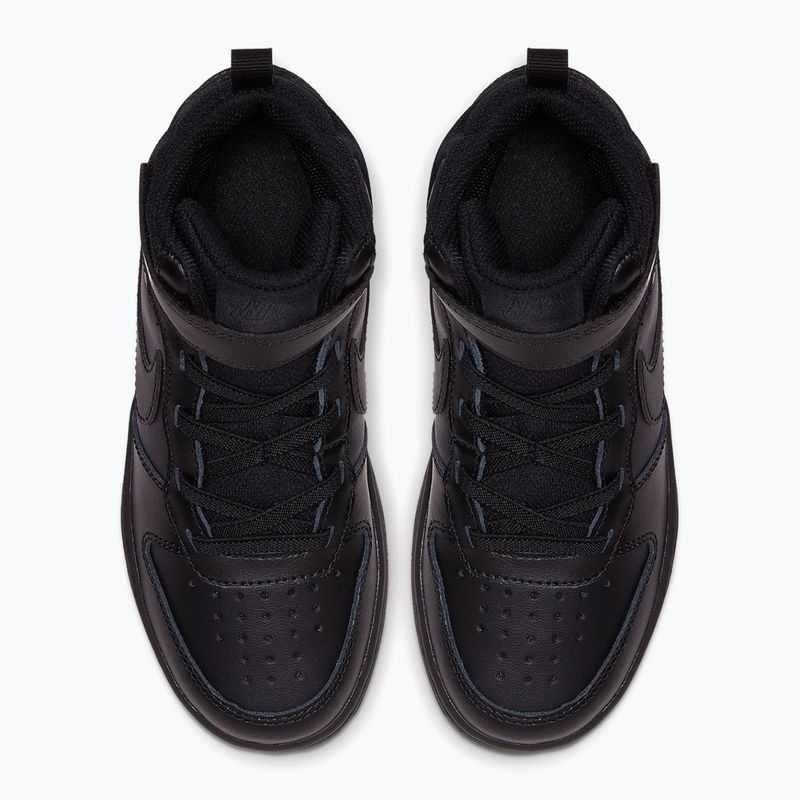Buty dziecięce Nike Court Borough Mid 2 black/black/black 11