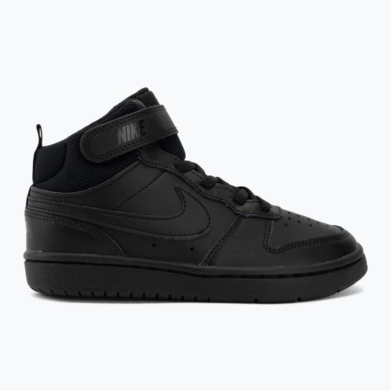 Buty dziecięce Nike Court Borough Mid 2 black/black/black 2