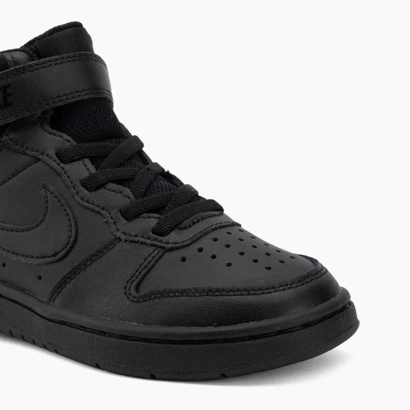 Buty dziecięce Nike Court Borough Mid 2 black/black/black 7