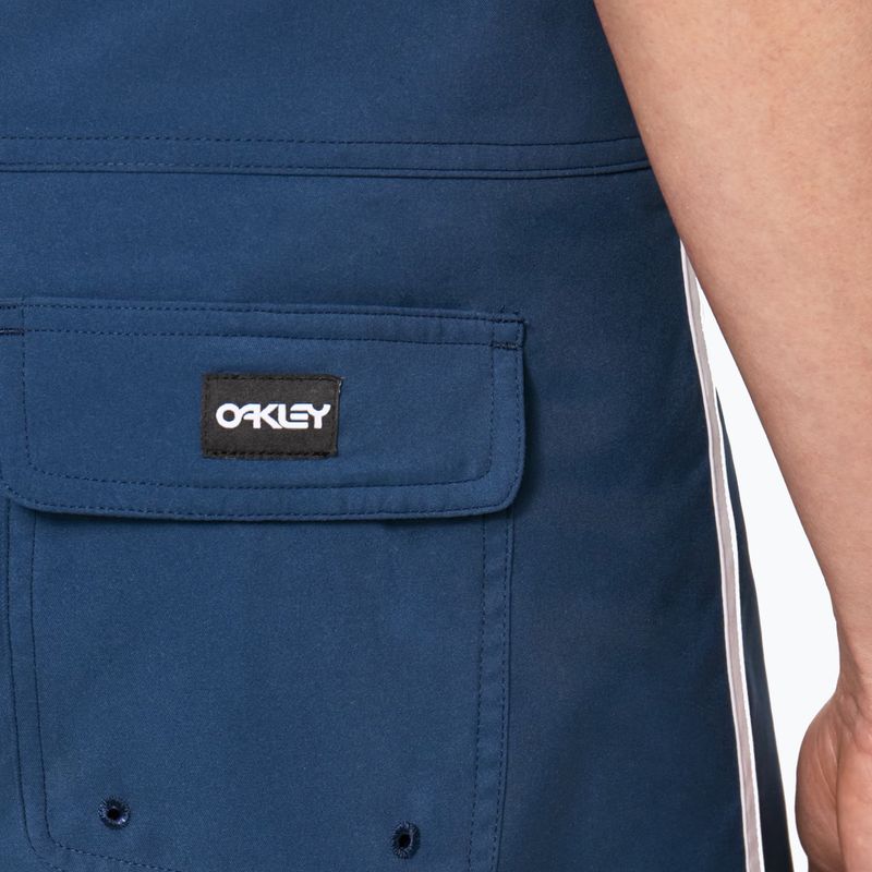 Szorty kąpielowe męskie Oakley Solid Crest 19" poseidon 3