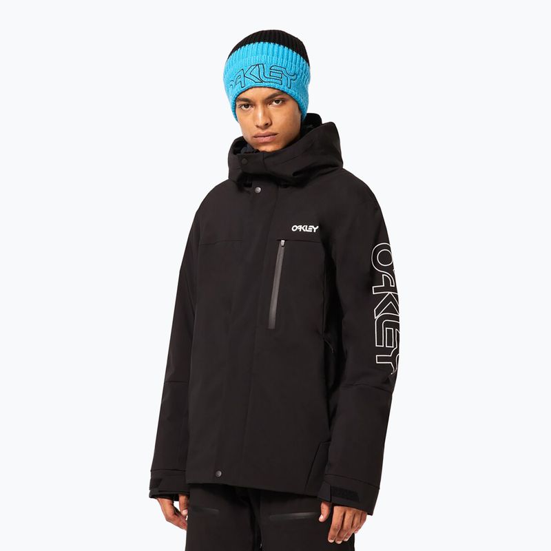 Kurtka snowboardowa męska Oakley TNP TBT Insulated black/white logo