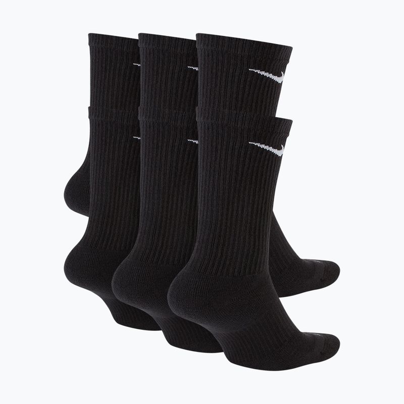 Skarpety męskie Nike Everyday Plus Cushioned Crew 6 par black/white 2