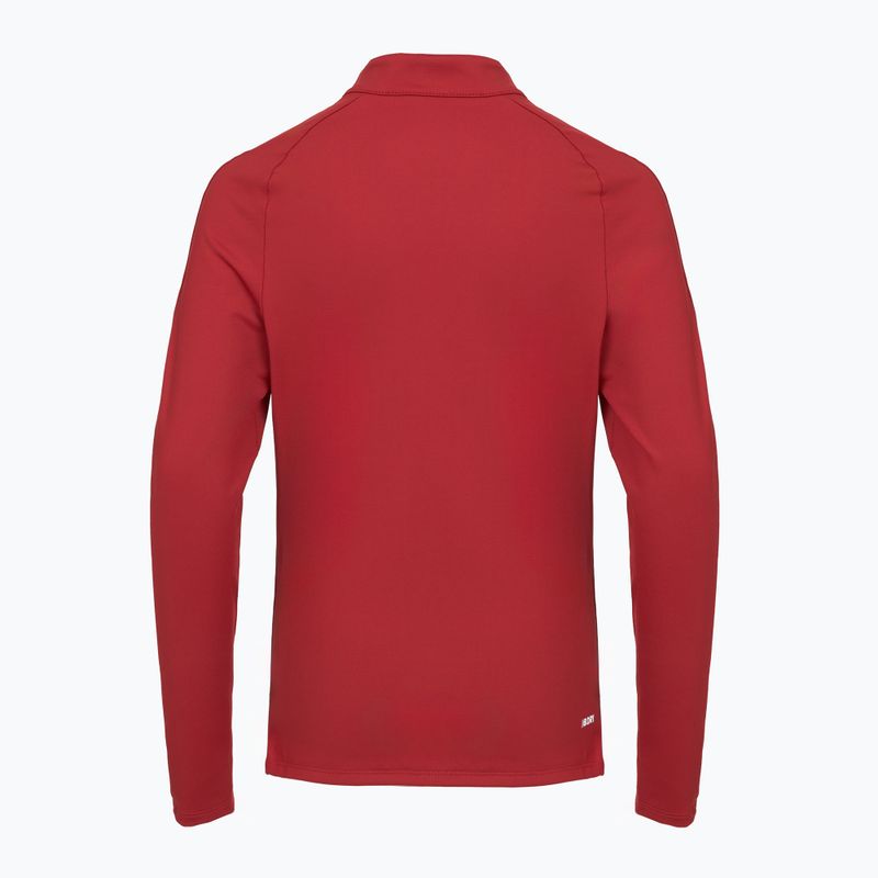 Bluza piłkarska dziecięca New Balance Training 1/4 Zip Knitted burgundy 2