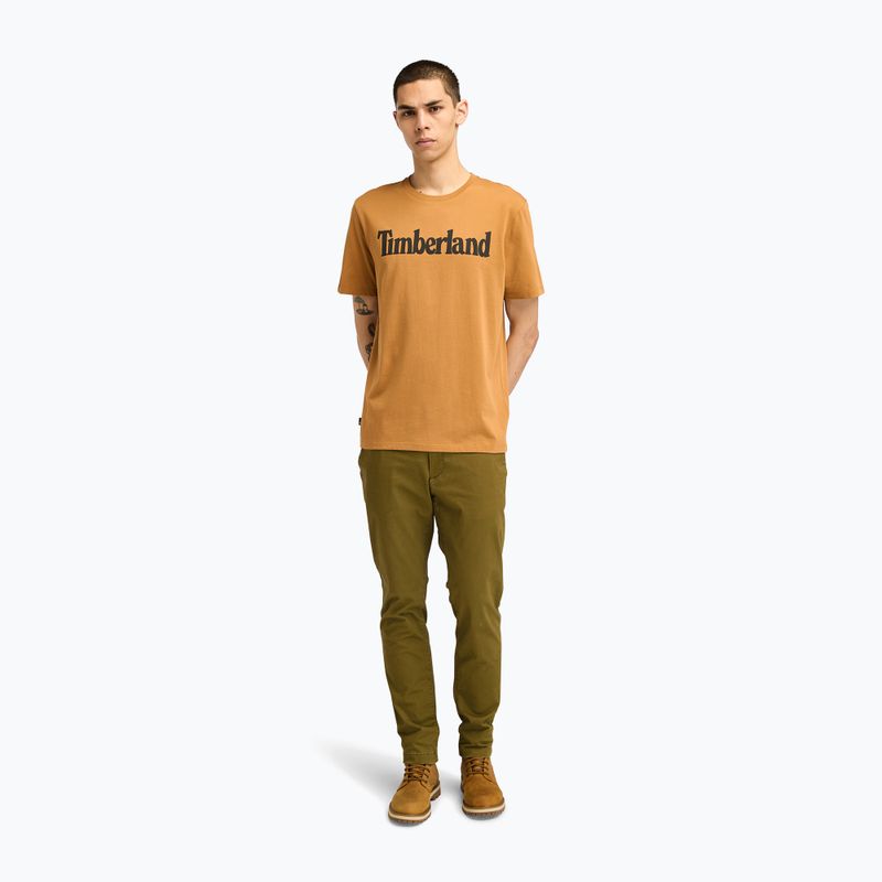 Koszulka męska Timberland Tfo Wordmark Logo wheat boot 2