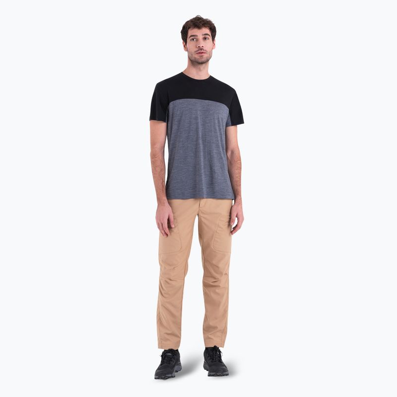 Koszulka trekkingowa męska icebreaker Merino Cool-Lite Sphere III SS Tee Colour Block graphite hthr 3