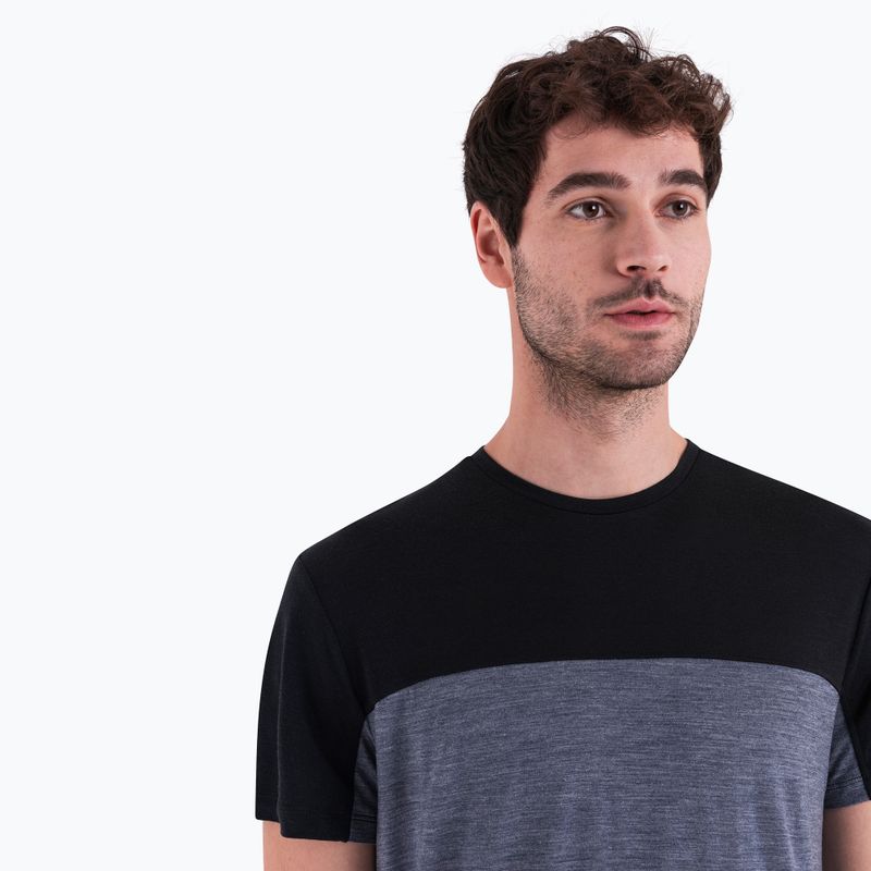 Koszulka trekkingowa męska icebreaker Merino Cool-Lite Sphere III SS Tee Colour Block graphite hthr 6