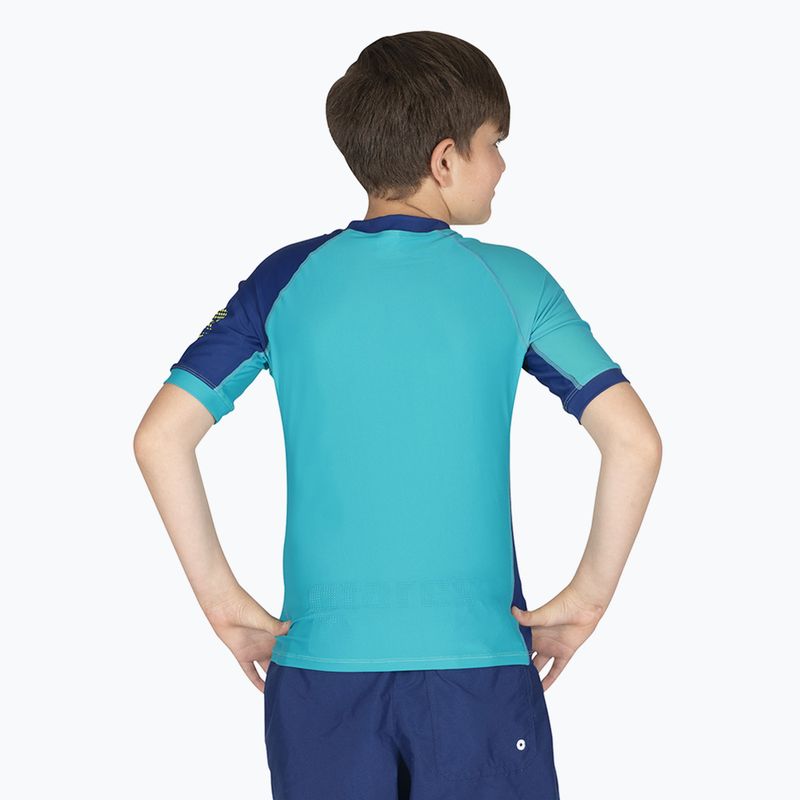 Koszulka do pływania dziecięca Mares Rashguard Shield Youth lime 2