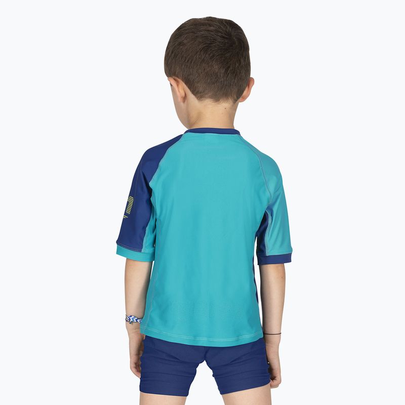 Koszulka do pływania dziecięca Mares Rashguard Shield Kid lime 2