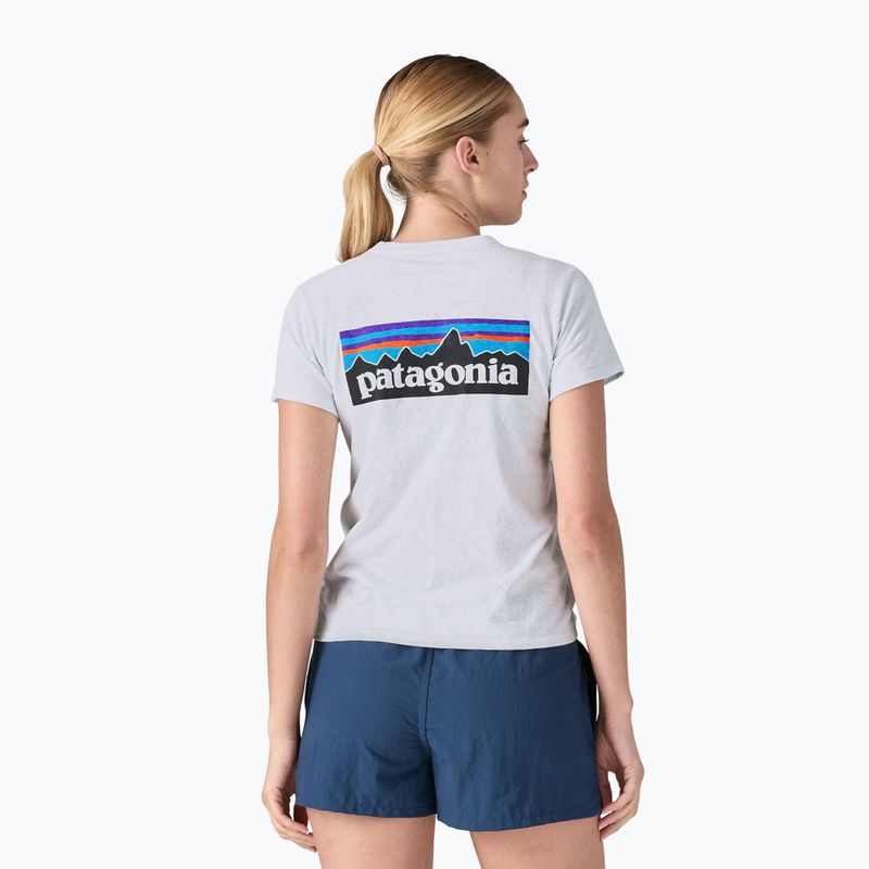 Koszulka damska Patagonia P-6 Logo Responsibili-Tee white 3