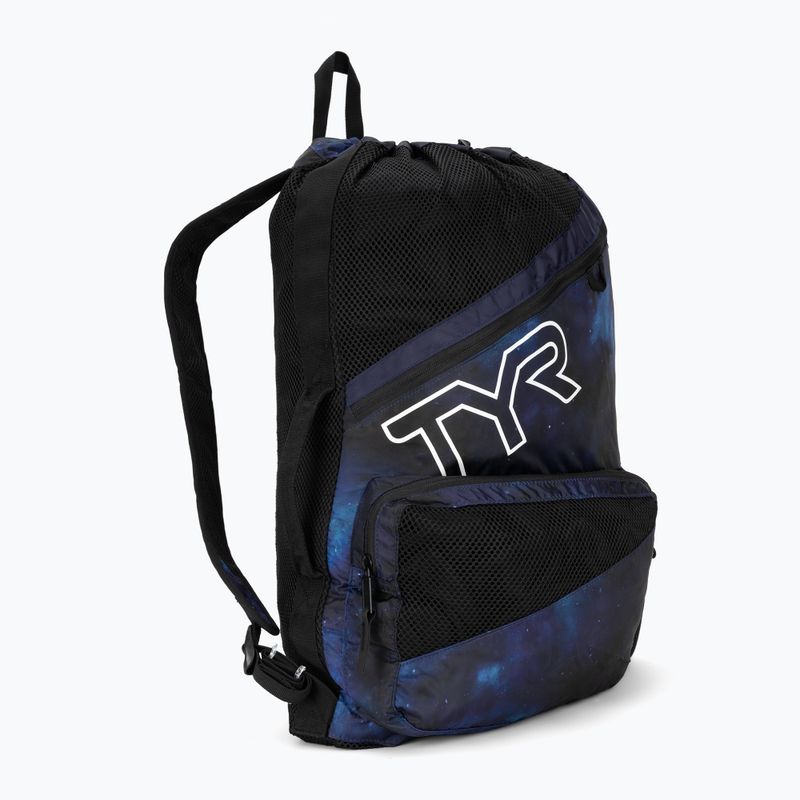 Worek pływacki TYR Elite Team Mesh 40 l blue/teal/green 2
