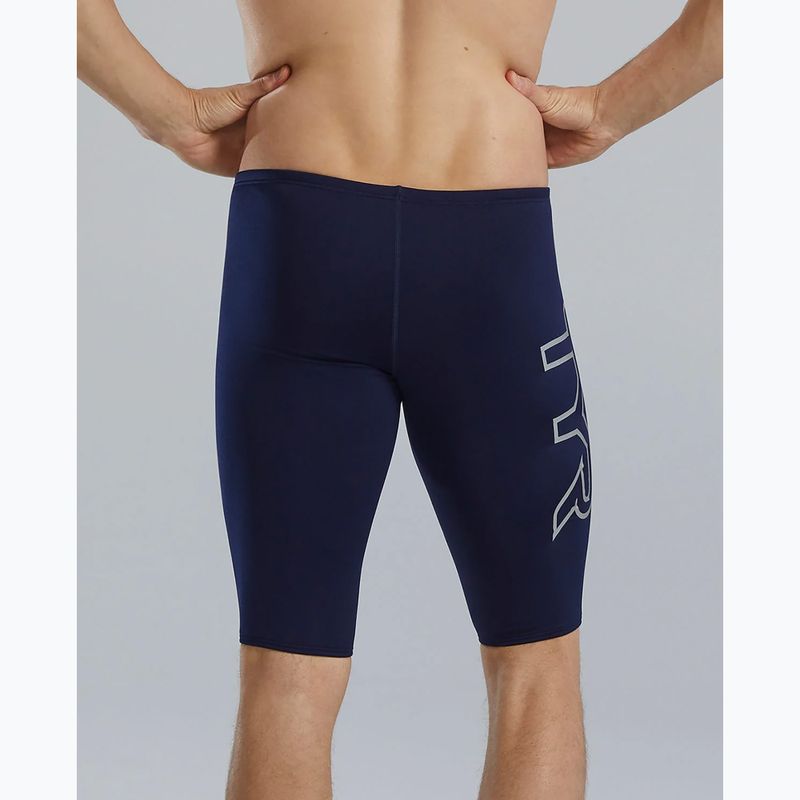 Jammery pływackie męskie TYR Soild Large Logo Jammer navy 6