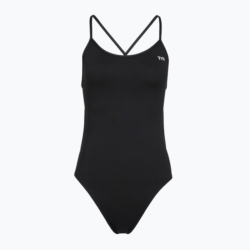 Strój pływacki jednoczęściowy damski TYR Solid Trinityfit Durafast Elite black